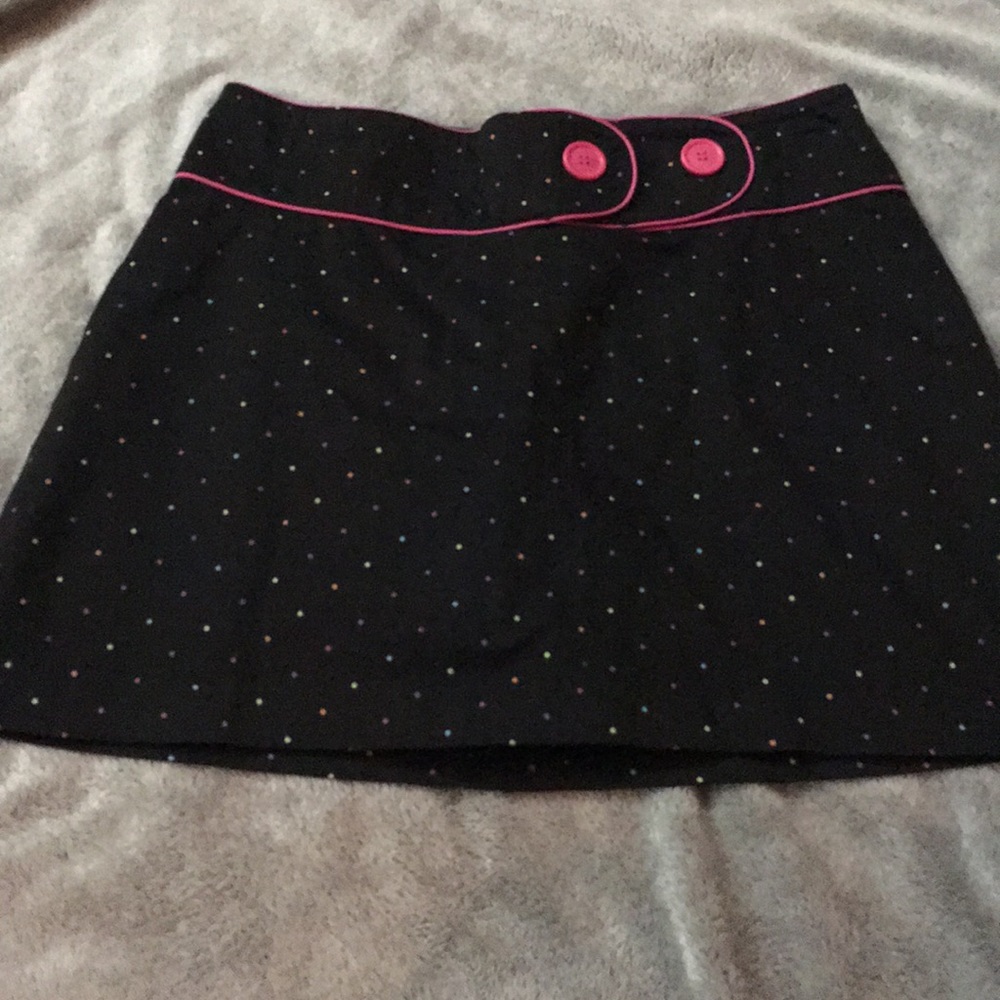 David Paul poka dot skirt